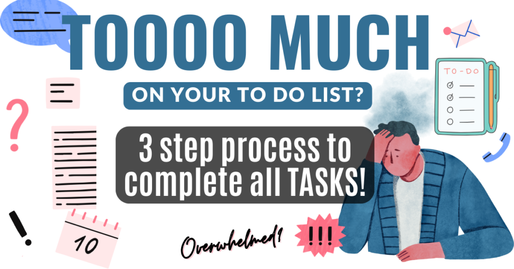 Here is a 3 step process to complete all TASKS!