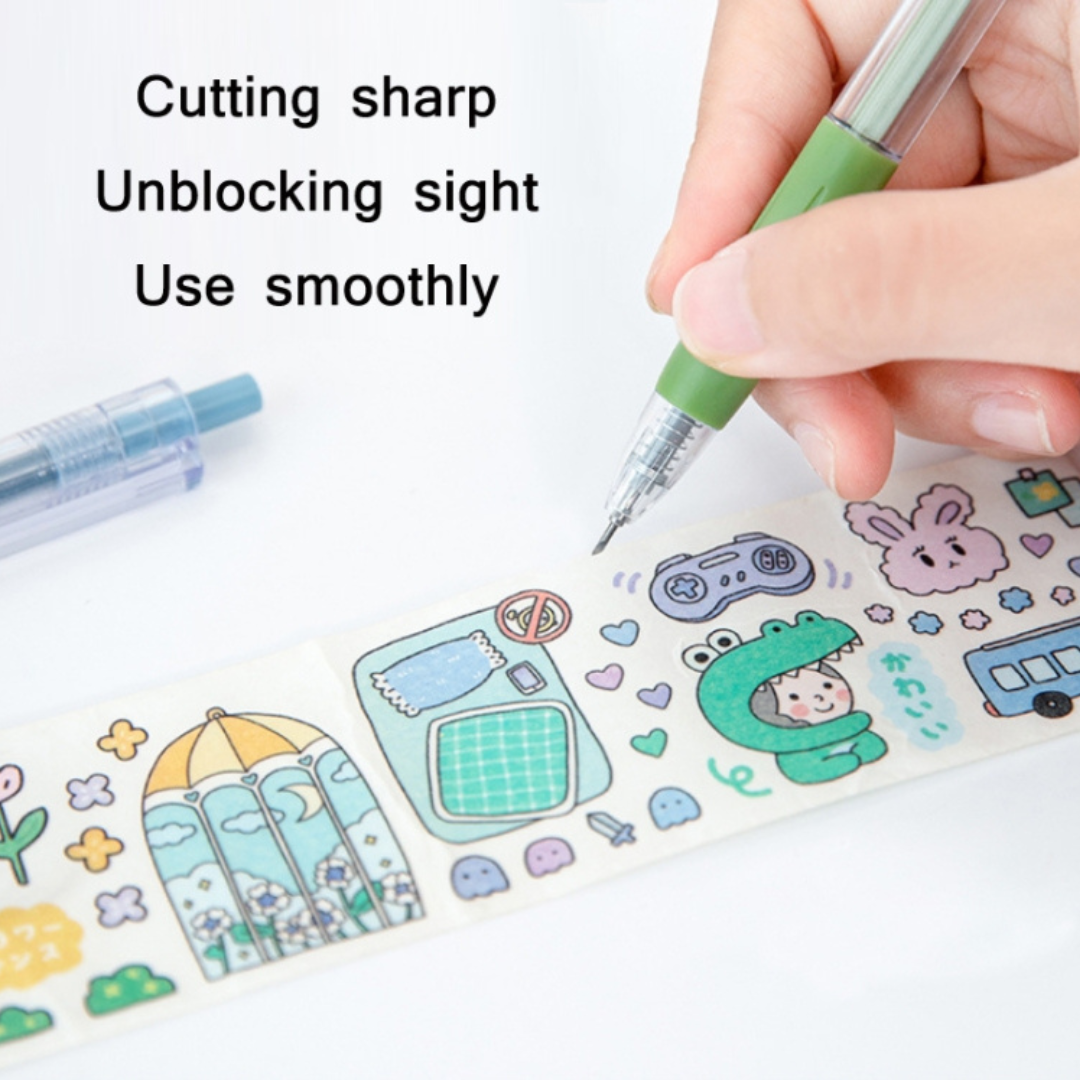 Kawaii Press Pen Art Knife for Journaling