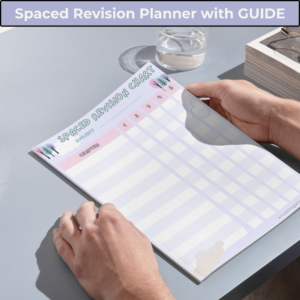 Spaced Revision Study Planner with GUIDE on how to use
