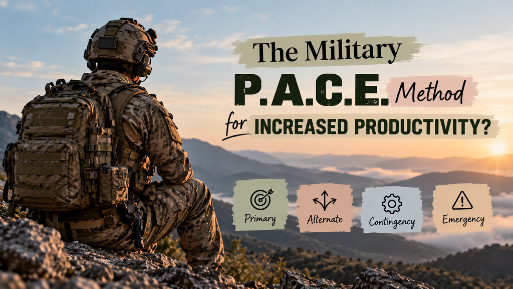 The military PACE method can help you increase productivity